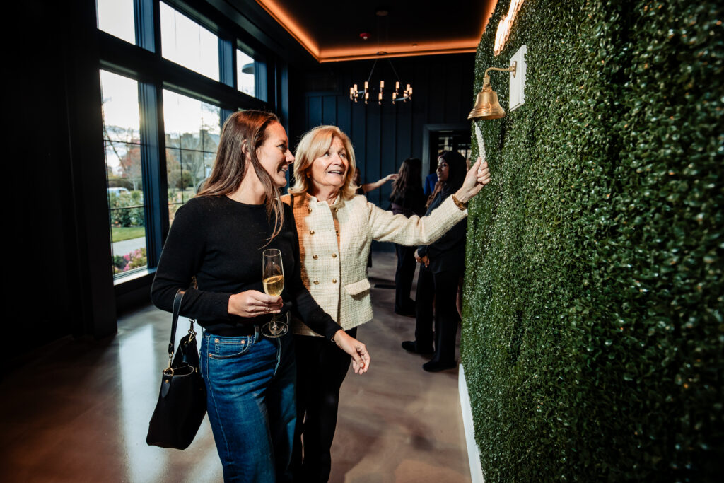 Living Champagne Hedge Wall at The Ivy by Finley Catering photo by New Pace Weddings