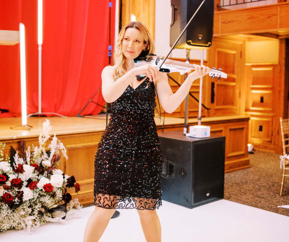 BVTLive! Lisa Sebastiani of Soda Pop Strings performs DJ Fusion at Philadelphia Wedding