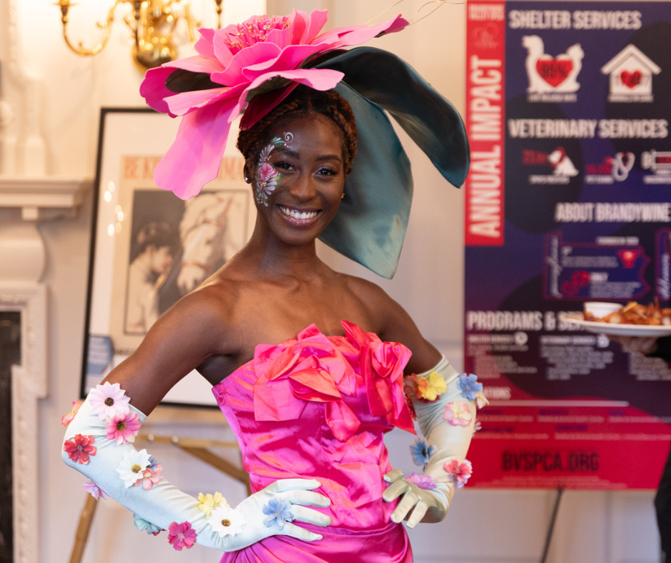 Flower Head Dress Performer in Pink