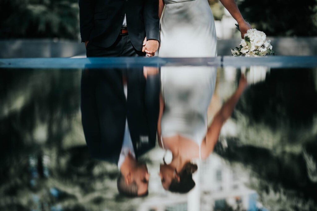 Bride and Groom Wedding Portrait