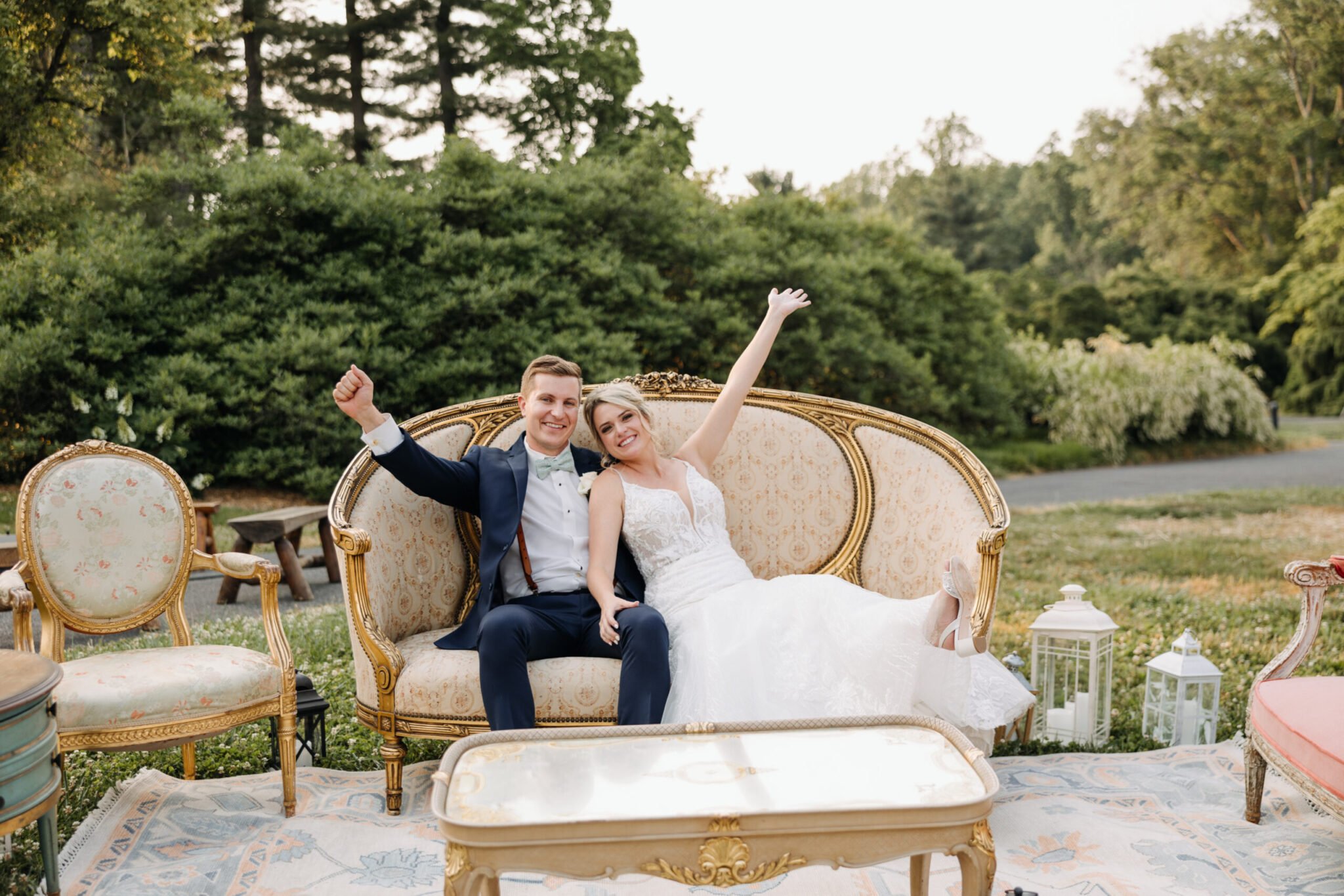 Newlyweds at Tyler Arboretum by Love Me Do Photography