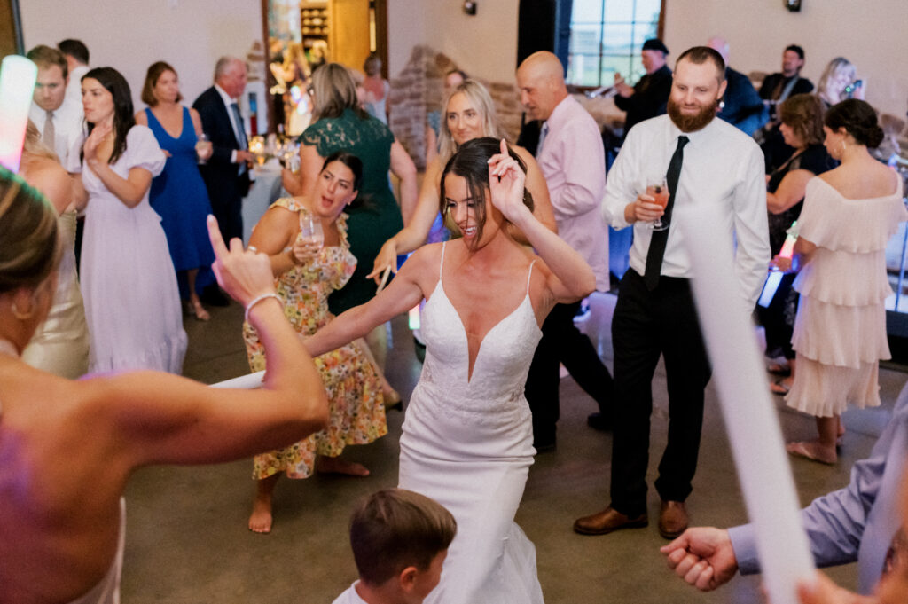 Bride Dancing at Wedding Reception