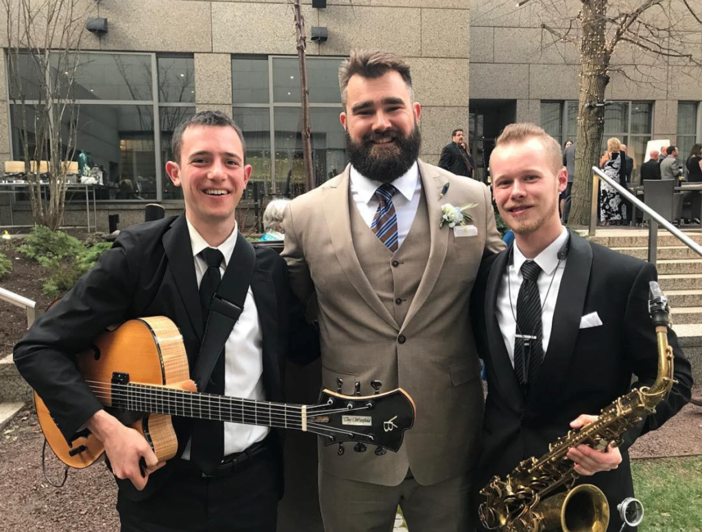 Nils playing for Jason Kelce's Wedding ceremony