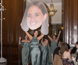 Bridesmaids Walking Out to Reception