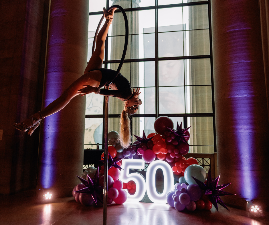 Aerialist for Philadelphia Magazine Best of Philly Soiree by Du Soleil Photography