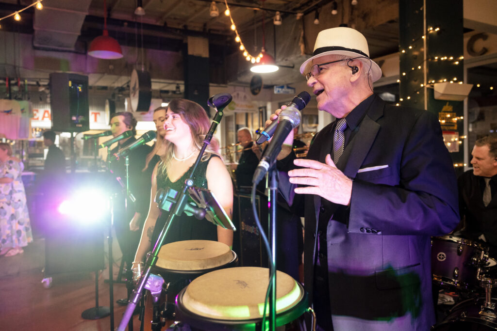 Dennis Bloomingdale of Strangers performing at Reading Terminal Market