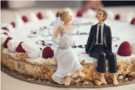 Bride and Groom WEdding Cake Topper